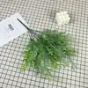 Plantas Verdes Artificiais Transfronteiriças de Comércio Exterior, Pinheiro Nevado Simulado, Flores Simuladas, Decoração de Teto para Salão de Casamento, Flores Artificiais, Flores de Plástico