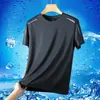 Camiseta de Seda de Hielo 2026, nuevo modelo de verano, top deportivo casual fino para fitness, holgado, transpirable, versátil y moderno