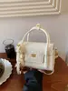 Bolsa elegante para mulheres, nova tendência 2025, bolsa de ombro versátil casual, bolsa quadrada pequena transversal para o dia a dia