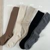 Corea del Sur Dongdaemun mismos calcetines nayean para mujer calcetines de otoño e invierno hasta la rodilla calcetines largos cálidos de cachemira color liso calcetines para la pantorrilla