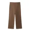 Traje de Moda Nuevo Estilo Europeo y Americano Transfronterizo Z 2026 para Mujer con Hombreras y Detalles Arrugados 2777731 Pantalones de Pierna Ancha 2781731