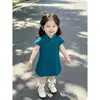 Qipao de Verão 2026 NingliGirls Nova Tendência Celebridade da Internet Vestido Infantil Estilo Chinês Vestido de Manga Curta para Meninas