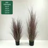 Bonsai de grama de cebola artificial mais vendido internacionalmente, plantas em vaso de capim-dos-pântanos, decoração de interiores para casa, plantas artificiais para paisagismo, grama artificial