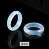 Anillo de Banda de Jade de Cristal Natural Ágata para Hombres y Mujeres Accesorios de Joyería Hechos a Mano DIY Joyería de Estilo Antiguo Venta al por Mayor