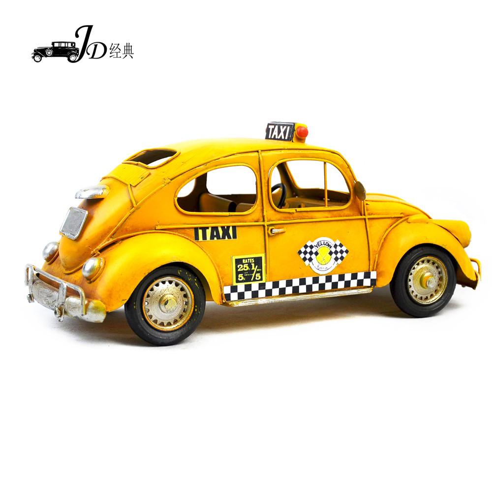 手工创意复古铁艺美国出租车巴士 节日礼物 家居饰品 金属工艺品