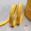 En stock 48 colores poliéster velcro con borde de cordón ribeteado tira de inserción de cuerda para ropa colchas sofás cojines tira de ribete
