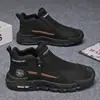 Zapatos de Trabajo Casuales para Hombre, Antideslizantes, Transpirables, Versátiles, sin Cordones, para Obras de Construcción, Deportes y Ocio, Suela Suave, Resistentes al Desgaste Cf56