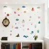 Adesivos Criativos de Animais Marinhos, Adesivos de Parede para Quarto, Sala de Estar, Fundo de Casa, Parede de Jardim de Infância, Adesivos Autoadesivos do Mundo Subaquático