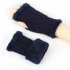 Guantes de felpa cálidos con forro polar, resistentes al frío, de punto, con muñequera, de otoño e invierno, con dedos abiertos, de lana, con mangas falsas, guantes transfronterizos