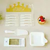 Set de cuchillo, tenedor y plato de alta gama para pastel de cumpleaños, que incluye platos de plástico y papel, cubiertos desechables para pastel y un surtido colorido - envío gratis