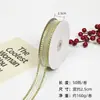 2023 Nuevo Estilo Cinta Flor de Lino Cinta de Lazo Navideño Cinta para Pastel diy Empaque Cinta Roja Cinta de Phnom Penh