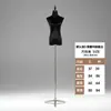 Adereços de Modelo de Veludo Meio Corpo Feminino Roupas Estilo Coreano Vestido de Casamento Cheongsam Stand de Exibição Janela da Loja Manequim de Corpo Inteiro