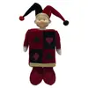 Boneco Coringa de Poker Preto Vermelho Adorável Fantasioso Decoração para Casa para Sala de Estar, Quarto e Sala de Jogos Acentos SY#SH5748
