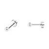 Explosiones transfronterizas: pendientes de bola redonda para viajeros, para hombres y mujeres, de Amazon, de acero inoxidable, dorados, sencillos, con forma de oreja y clavos.