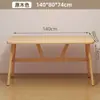 Mesa de Comedor Estilo Crema, Lujo Ligero, Simple y Moderna, Mesa de Comedor Pequeña para Viviendas de Alquiler, Mesa de Comedor Simple, Una Mesa y Cuatro Sillas