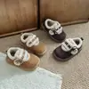 Zapatos Birkenstock Cálidos con Velcro, Gruesos y Peludos, para Mujer, Novedad Otoño/Invierno 2026, Zapatos de Algodón para Nieve, Zapatos Peludos con Lazo