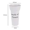 Cubo Refrescador de Flores de Agua Profunda Tamaño Grande Engrosado Floristería Francesa Flores Frescas Altura 50cm Estilo Coreano Cubo Refrescador de Flores Extra Grande