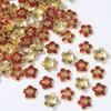 Antigo dourado de areia gota óleo porta-flores decoração contas soltas pulseira DIY joias contas cloisonné espaçador acessórios materiais