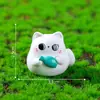 Lindo paisagismo em miniatura com doze gatinhos do zodíaco, perfeito para jardinagem, paisagismo, decorações DIY, acessórios de cápsula surpresa e pequenos enfeites.