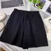 Shorts de Algodão Lavado Feminino Verão Finos Soltos Emagrecedores Casuais Tendência Cintura Alta Fora de Uso Soltos Calças de Perna Larga