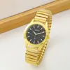 Reloj de Pulsera al por Mayor Banda Elástica Reloj para Personas Mayores Banda Elástica Reloj de Regalo Casual de Cuarzo Par de Relojes para Hombre y Mujer