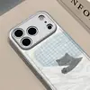 Gatito Durmiendo Adecuado para Funda de Teléfono Móvil Apple 17Pro Iphone16Pm Textura de Cuero 15 Elegante 14Plus Anticaída 13