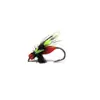 XB006 mosca mosquito verde venenosa con alas manchadas anzuelo para mosca señuelo de pesca con mosca señuelo artificial boca de caballo hermano del arroyo blanco boca respingona pequeña