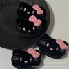 Outono e inverno pelúcia couro preto Kt pó laço luvas cachecol DIY colar com design em estoque atacado japonês fofo