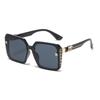Lentes de Sol Anti-UV para Mujer con Armazones Cuadrados Grandes para Rostros Redondos, Lentes de Sol Adelgazantes, Protección Solar de Alta Gama, Lentes de Sol Modernos Personalizados
