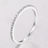 Kenjie diseño original moderno simple metal estilo coreano anillo femenino japonés y coreano hip hop personalidad incrustado circonio anillo de cola anillo
