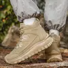 Novos Sapatos de Caminhada Masculinos Tamanho Grande 48 para Viagens ao Ar Livre, Sapatos de Cano Alto para Trekking no Deserto e Montanhismo para Homens, Outono/Inverno 2026