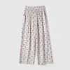 Pronto para Usar, Lavável, Não Encolhe Calça Feminina de Viscose Wide-Leg, Adequada para Roupas de Exterior, Calça Cropped, Roupas Frescas de Verão para Mulheres