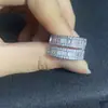 Anillo estrellado súper brillante diseño de nicho anillo de temperamento avanzado