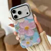 Artículo Popular Transfronterizo: Funda Rígida de Cobertura Total de Doble Capa para iPhone 17 con Diseño Floral Artístico y Fresco, Funda Hermosa para iPhone 18 Pro