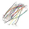 Pulsera de Cuerda de Cera Colorida Coreana de 15 cm con Cierre de Pinza de Langosta de Doble Extremo, Accesorio Corto DIY para Bolsas y Colgantes