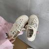Tênis Esportivo Casual Shougu Xiaoxiangfeng de Couro Genuíno, Muito Popular, Nicho, Versátil, Couro Macio, Sola Macia, Confortável, Plano, Sapatos Brancos