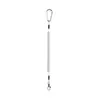 Cordón de seguridad de resorte de alambre de acero fabricado en fábrica con hebilla doble, cuerda retráctil anti-pérdida, adecuado para pesca en el mar, pesca con señuelo y como herramienta para prevenir caídas.
