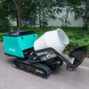 Caminhão betoneira fornecido pelo fabricante, veículo de mistura e transporte para reparo de estradas, tanque de mistura de concreto para reparo de emergência