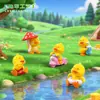 Micro-paisagem Pato Amarelo Fofo Boneca de PVC Decorações DIY Acessórios para Jardinagem Paisagismo Decorações de Mesa Carro Pequenos Enfeites