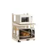 Prateleira multifuncional para micro-ondas, rack de armazenamento de cozinha multicamadas para panelas de arroz, organizador de bancada, uso doméstico, prateleira multicamadas retrátil