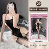 Lencería sexy transfronteriza de talla grande, sexy, transparente, hueca, traje de tentación de una pieza, medias abiertas, combinación de malla, generación de cabello