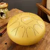 [Instrumento Musical Lu Ru] Tambor Vacío Color Tamborero Vacío Disco Tambor de Lengua de Acero Principiantes Disco de Percusión de 10 Pulgadas 11 Tonos