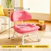 Taburete giratorio con ruedas, taburete bajo con ruedas, taburete para cambiarse los zapatos en casa, taburete apto para niños con ruedas, silla silenciosa con respaldo