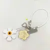 Colgante de teléfono móvil de oro, charm de bolsa de flor de dinero, llavero de oro puro 999, regalos promocionales culturales y creativos al por mayor