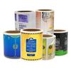 Etiqueta adhesiva de impresión pasta selladora pegatina de color pvc transparente rollo logotipo de marca estampado en caliente esmerilado