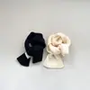 Cachecol de lã outono e inverno infantil cachecol liso para bebê combina com tudo cachecol quente outono e inverno para meninos e meninas moda
