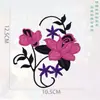 Patches de Tecido Bordados de Flor de Ameixa para Fantasias de Dança de Cintura, Patches Bordados Estilo Chinês Tradicional Qipao, Acessórios para Fantasias de Performance