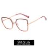 95570 moda TR90 luz azul anti espejo plano montura de gafas de mujer moderna combinable montura grande gafas para computadora de hombre