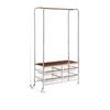 Perchero Antiguo de Pie Simple para Dormitorio Almacenamiento de Ropa Gabinete Removible para Almacenamiento Doméstico Percha para Ropa de Noche