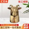 Procesamiento y Personalización por el Fabricante de Tapas para Botellas de Perfume con Forma de Cabeza de Cabra, Tapas para Botellas de Perfume con Forma de Cabeza de Animal Inyectadas en Aleación de Zinc